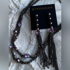Authentic Givenchy Necklace Earring Set